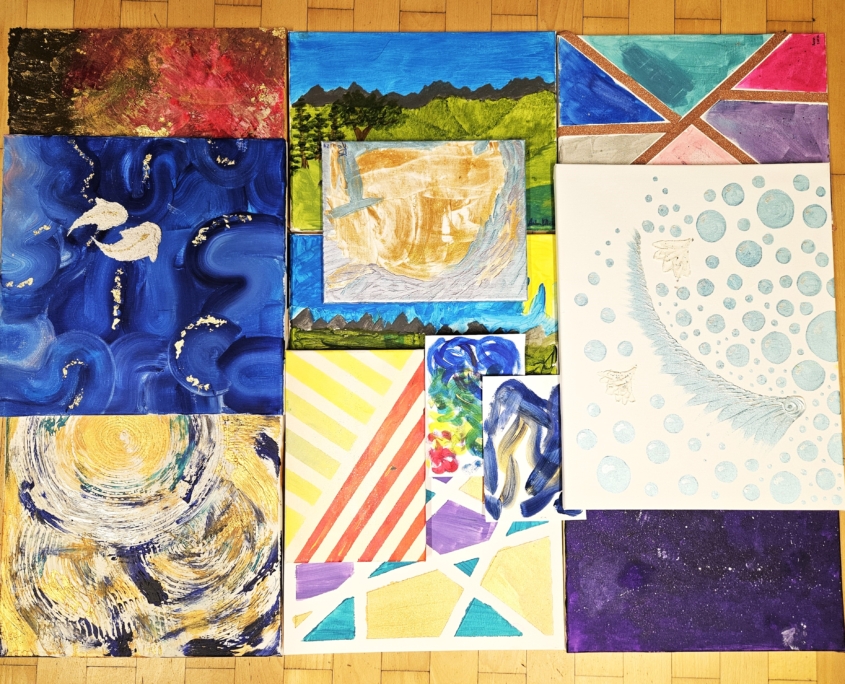 Bilder der Malgruppe (c) Stiftung AKM (1)